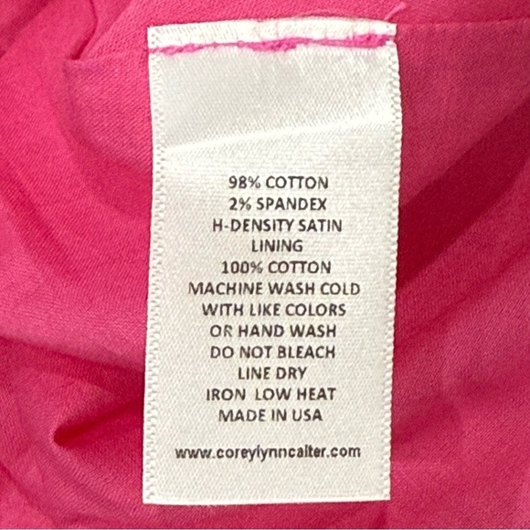 Corey Lynn Calter CHRISLEY DRESS-SHELL Flamingo Open Tie Back Medium New $298 - Picture 8 of 15